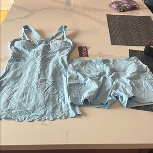 Women's Light Blue Intimate Set